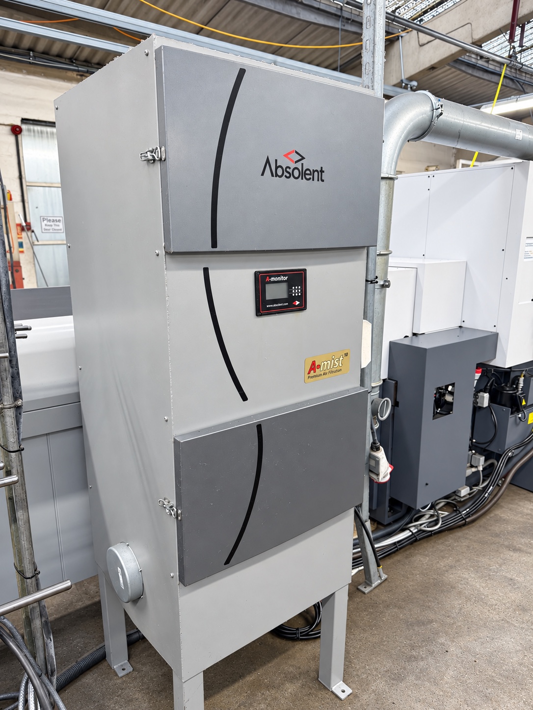 Absolent A-mist 10 extraction unit supplied with the Citizen L20-X LFV